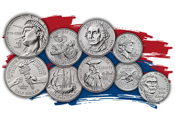 SemiQ Coin Collage with Brushstrokes