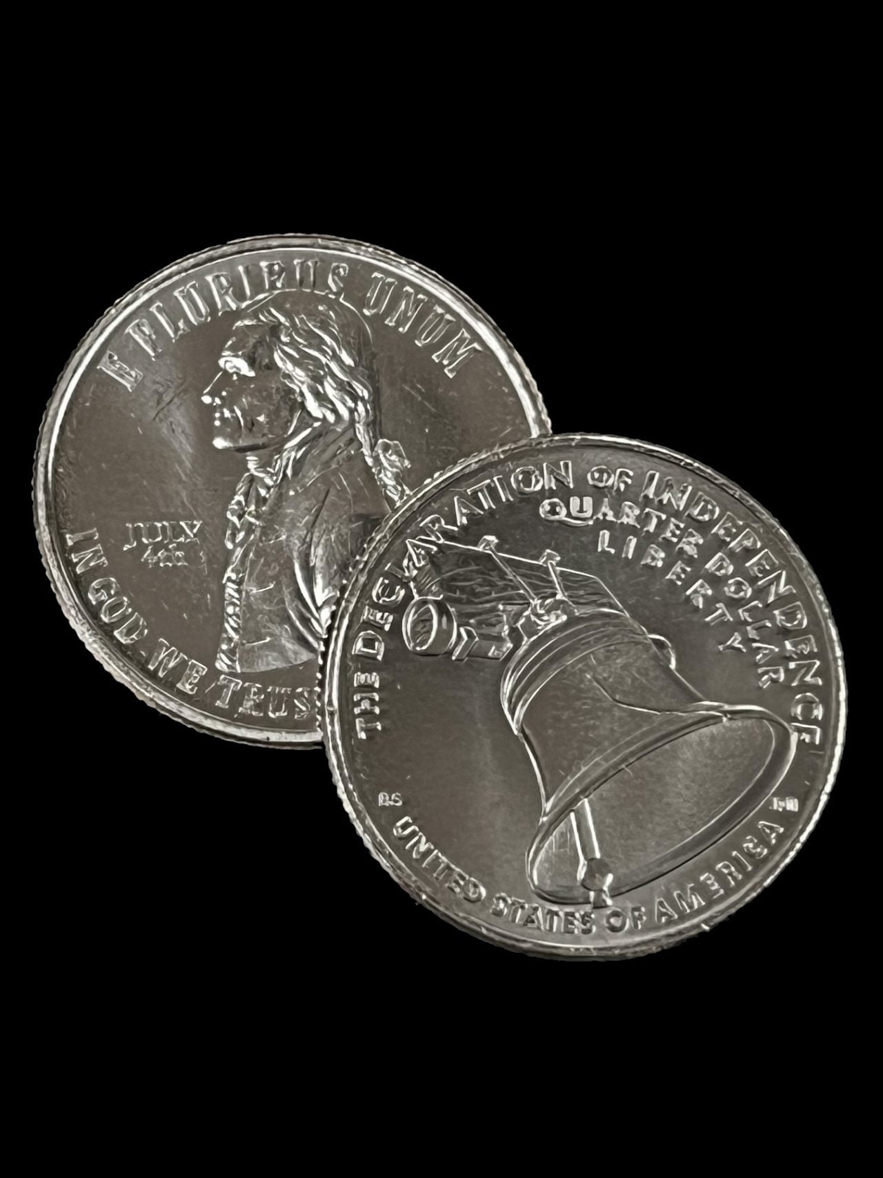 Declaration of Independence Quarter with Privy Mark