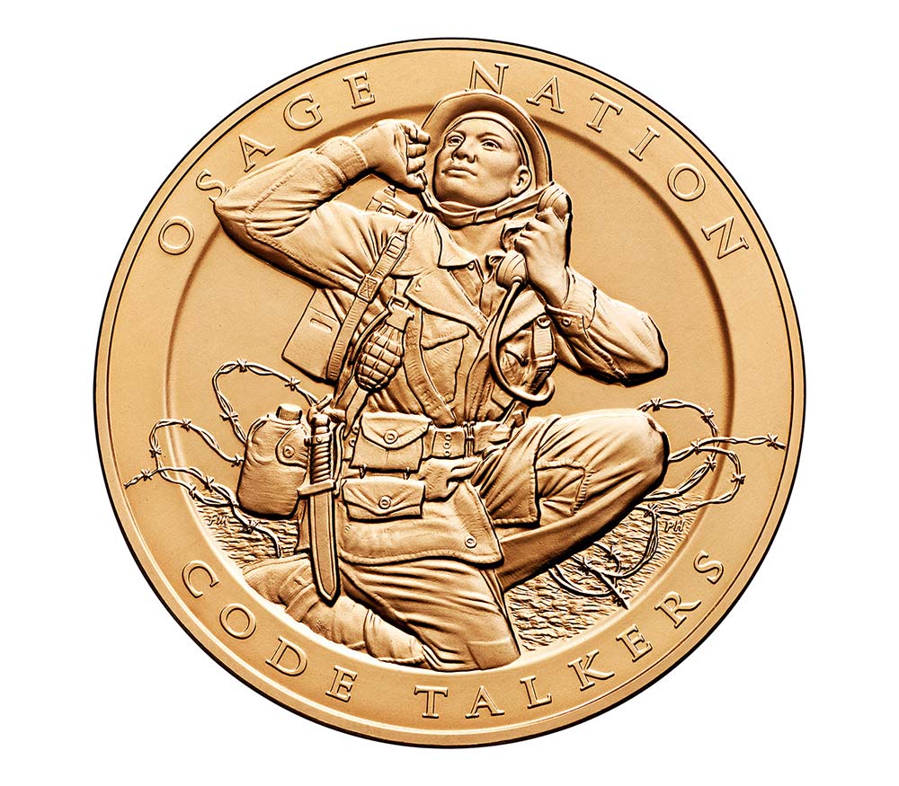 Osage Nation Tribe Code Talkers Bronze Medal | US Mint