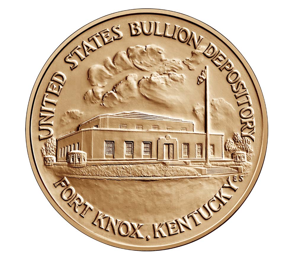 United States Bullion Depository - Ft. Knox Bronze Medal 1 5/16