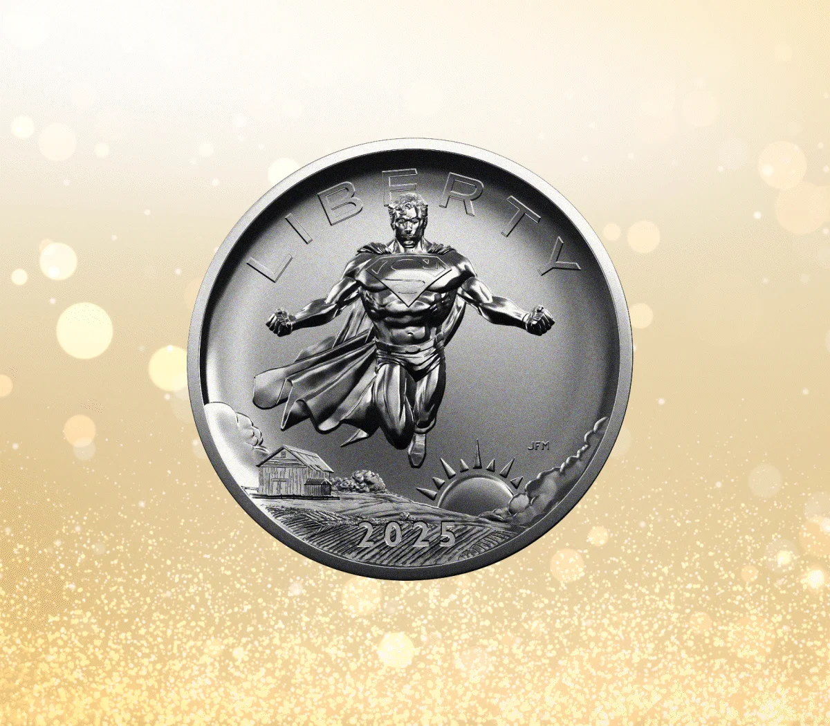 Comic Art 2.5 Ounce Silver Medal &ndash; Superman&trade;, , video video number 2.0