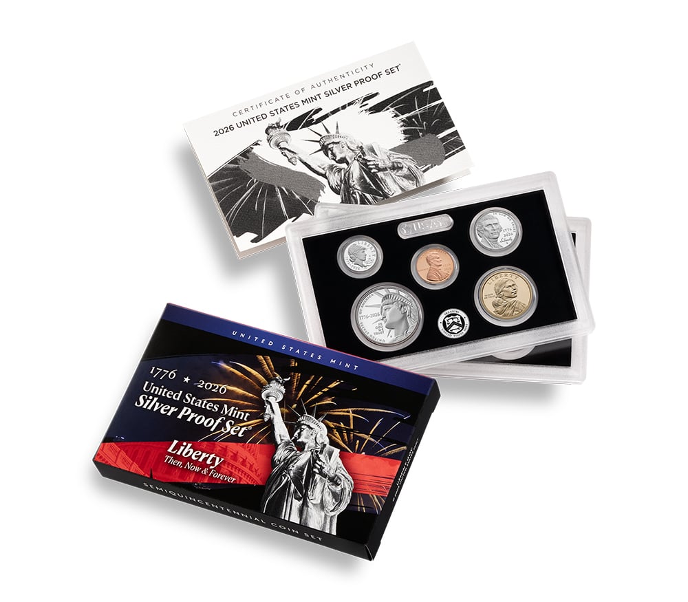 2026Stunning Us ペンペン&トレカ　セット Semiquincentennial Silver Proof Set 2026 | U.S. Mint