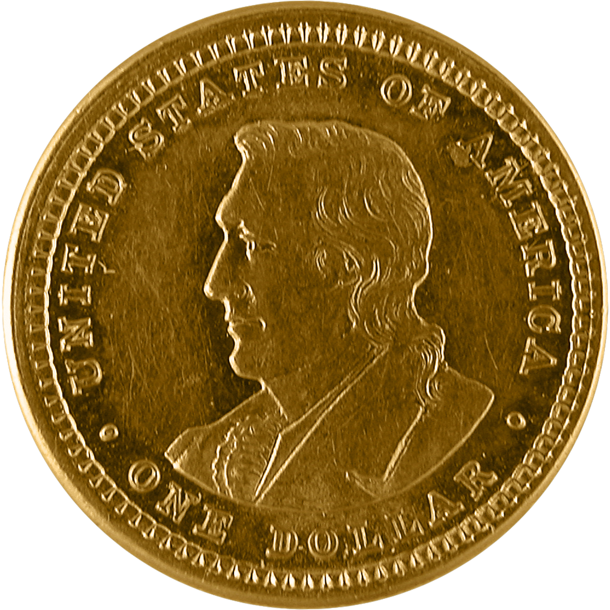 1904-05 Lewis Clark Centennial Exposition Commemorative Gold One Dollar Coin Reverse