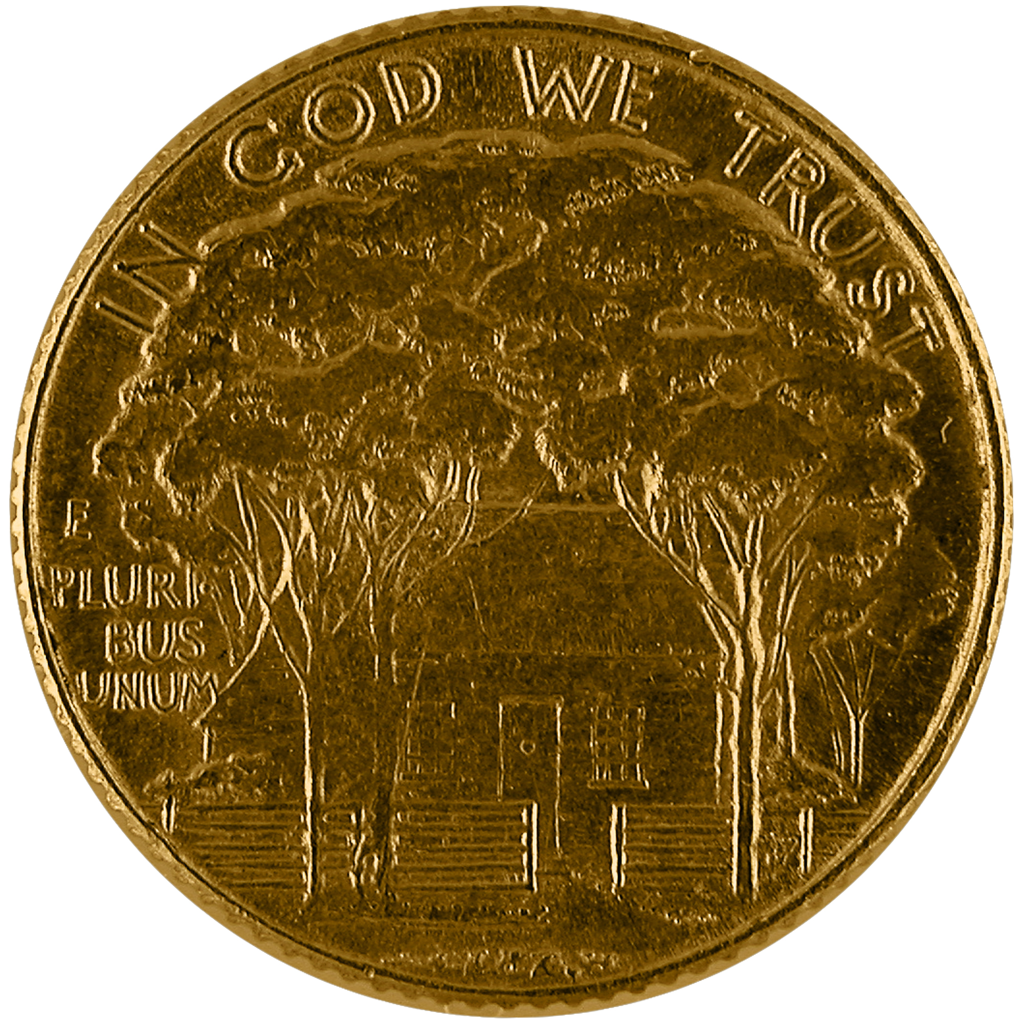 1922 Ulysses S. Grant Memorial Commemorative Gold One Dollar Coin Reverse