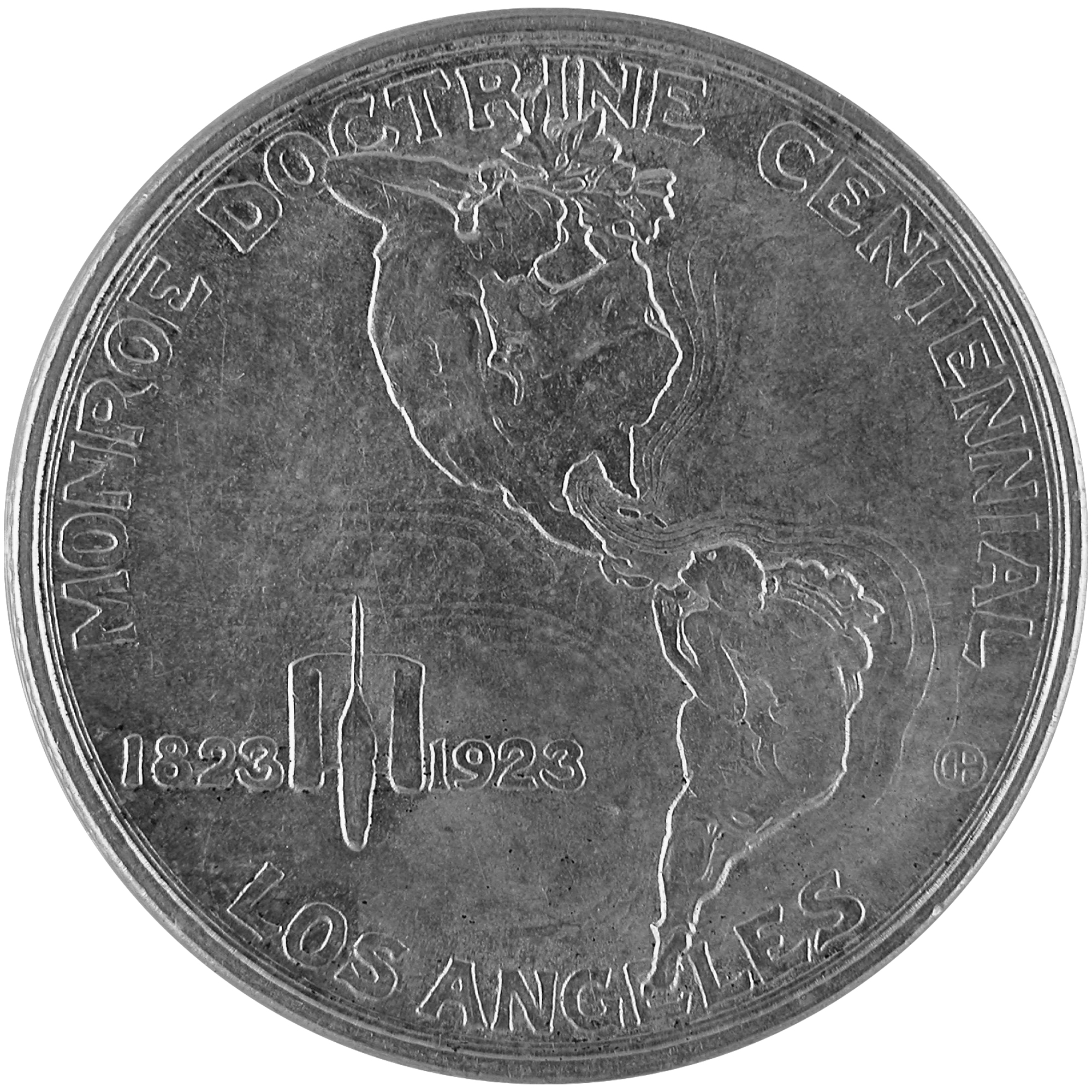 1923 Monroe Doctrine Centennial Commemorative Silver Half Dollar Coin Reverse