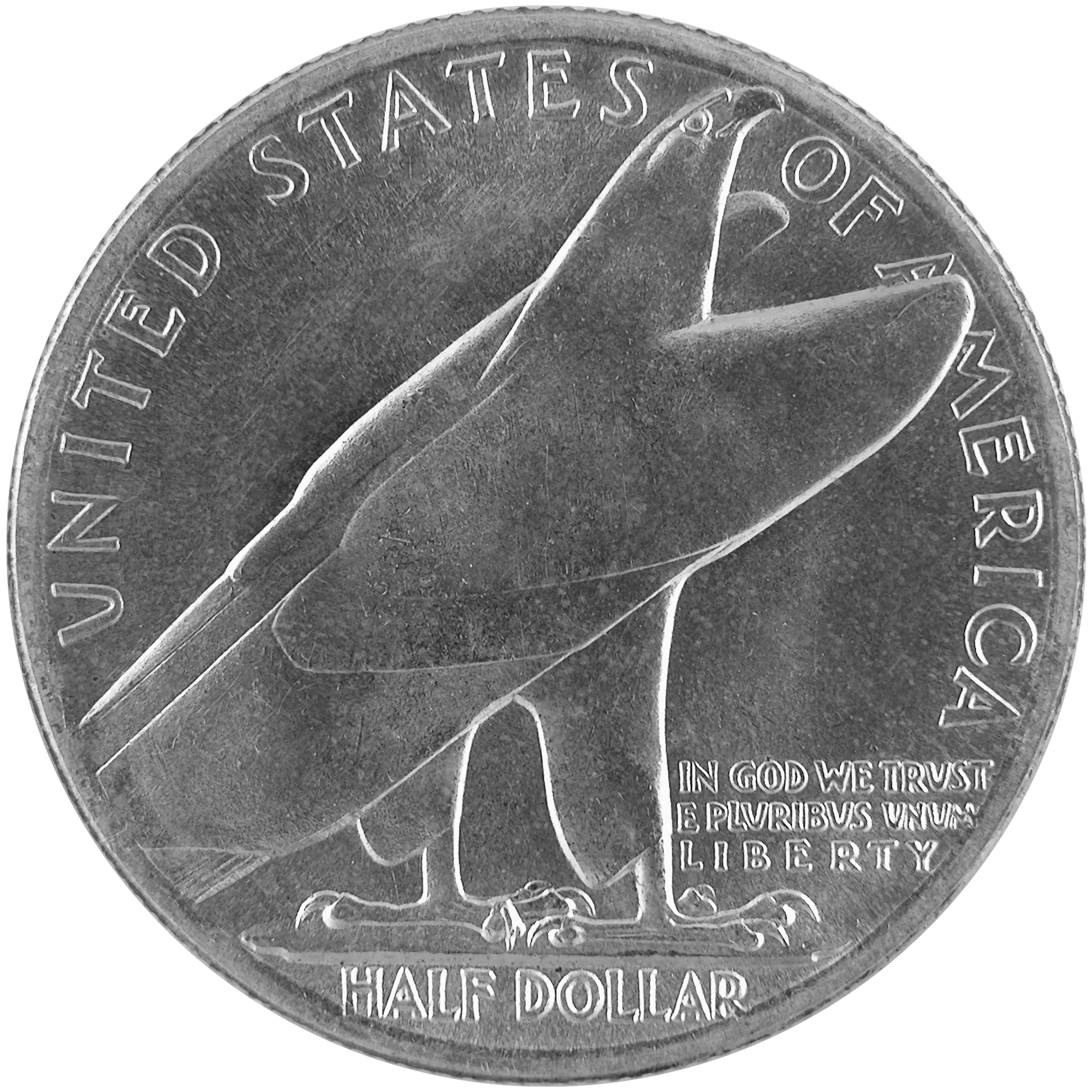 1936 Bridgeport Connecticut Centennial Commemorative Silver Half Dollar Coin Reverse