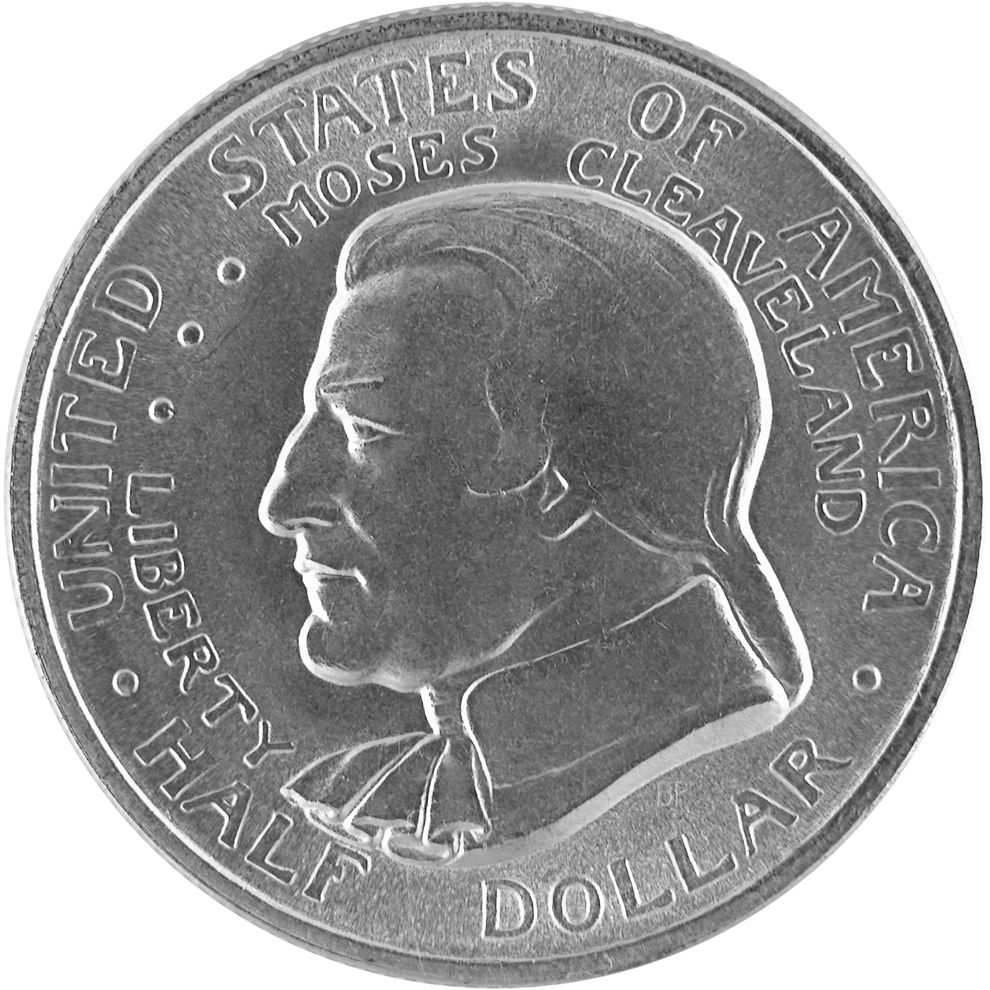 1936 Cleveland Great Lakes Exposition Commemorative Silver Half Dollar Coin Obverse