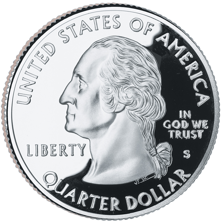 1999 50 State Quarters Coin Proof Obverse