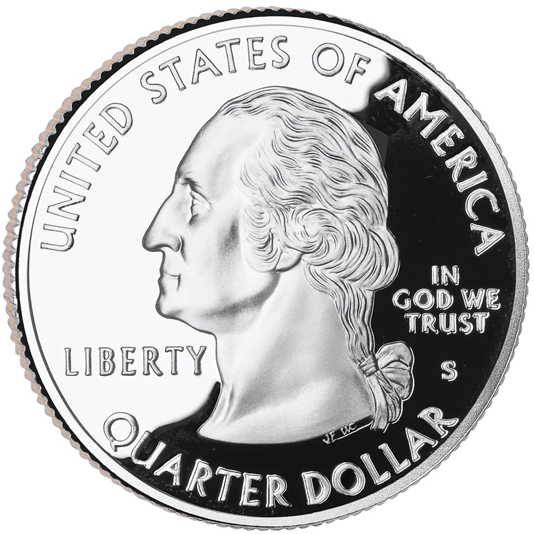 2000 50 State Quarters Coin Proof Obverse