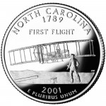 2001 50 State Quarters Coin North Carolina Proof Reverse