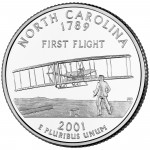 2001 50 State Quarters Coin North Carolina Uncirculated Reverse