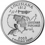 2002 50 State Quarters Coin Louisiana Uncirculated Reverse