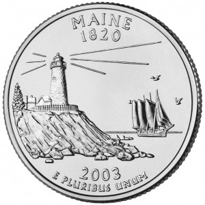 Details about   Coin Snaplocks Maine State Flag Holder For Quarters Storage Deal of 3 GIFT NEW 