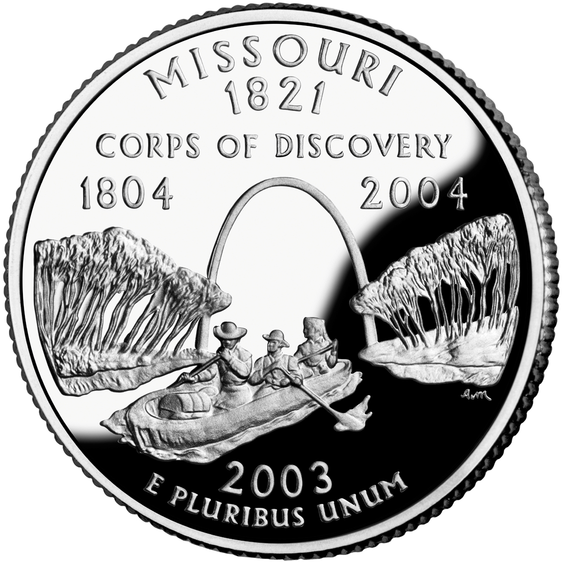 2003 50 State Quarters Coin Missouri Proof Reverse