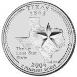 2004 50 State Quarters Coin Texas Uncirculated Reverse