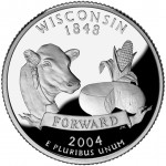 2004 50 State Quarters Coin Wisconsin Proof Reverse
