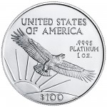 2004 American Eagle Platinum One Ounce Bullion Coin Reverse