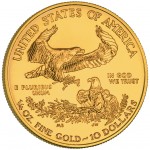 2005 American Eagle Gold Quarter Ounce Bullion Coin Reverse