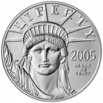 2005 American Eagle Platinum One Ounce Bullion Coin Obverse