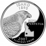 2007 50 State Quarters Coin Idaho Proof Reverse