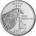 2007 50 State Quarters Coin Idaho Uncirculated Reverse