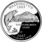 2007 50 State Quarters Coin Washington Proof Reverse
