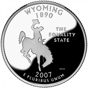 Details about   State Quarter 25c Uncirculated Roll of 40 " P " Mint #44 2007 Wyoming WY
