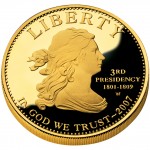 2007 First Spouse Gold Coin Jefferson Liberty Proof Obverse