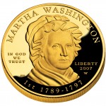2007 First Spouse Gold Coin Martha Washington Proof Obverse