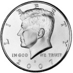 2007 Kennedy Half Dollar Uncirculated Obverse Denver