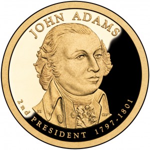 2007 P John Adams Presidential $1 Dollar 25 Coin Roll Uncirculated