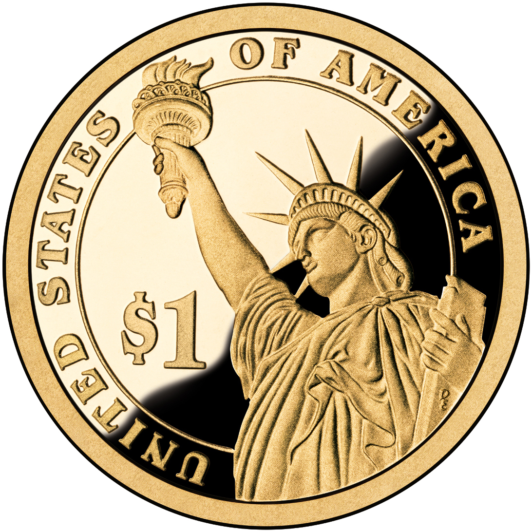 John Adams $1 Presidential Golden Dollar Coin 2007 P 