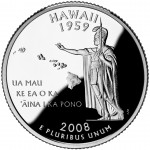 2008 50 State Quarters Coin Hawaii Proof Reverse