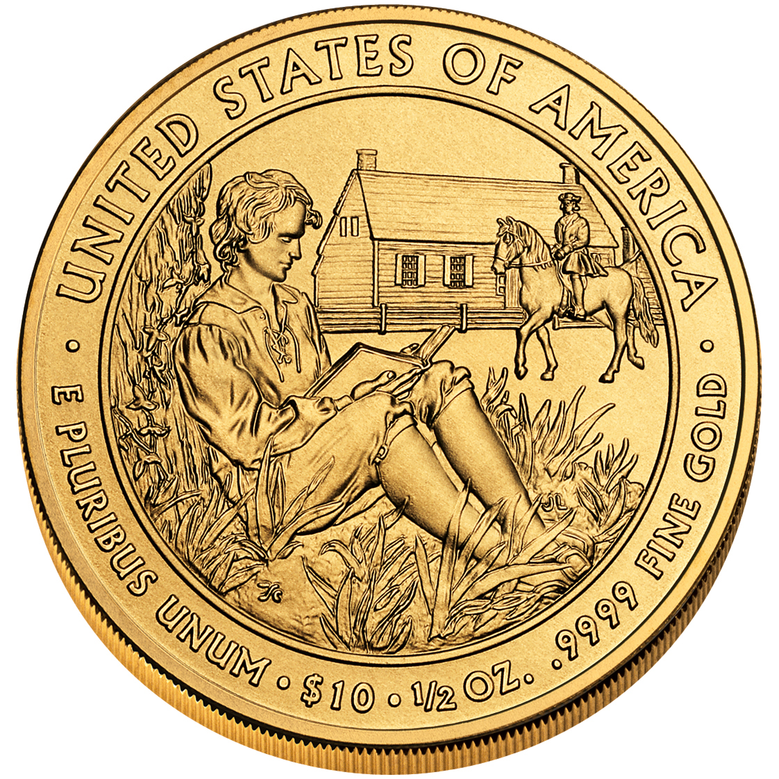 2008 First Spouse Gold Coin Van Buren Liberty Uncirculated Reverse