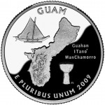 2009 DC US Territories Quarters Coin Guam Proof Reverse