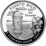 2009 DC US Territories Quarters Coin Puerto Rico Proof Reverse