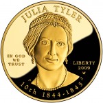2009 First Spouse Gold Coin Julia Tyler Proof Obverse