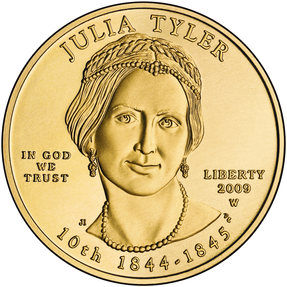 2009 First Spouse Gold Coin Julia Tyler Uncirculated Obverse