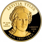 2009 First Spouse Gold Coin Letitia Tyler Proof Obverse
