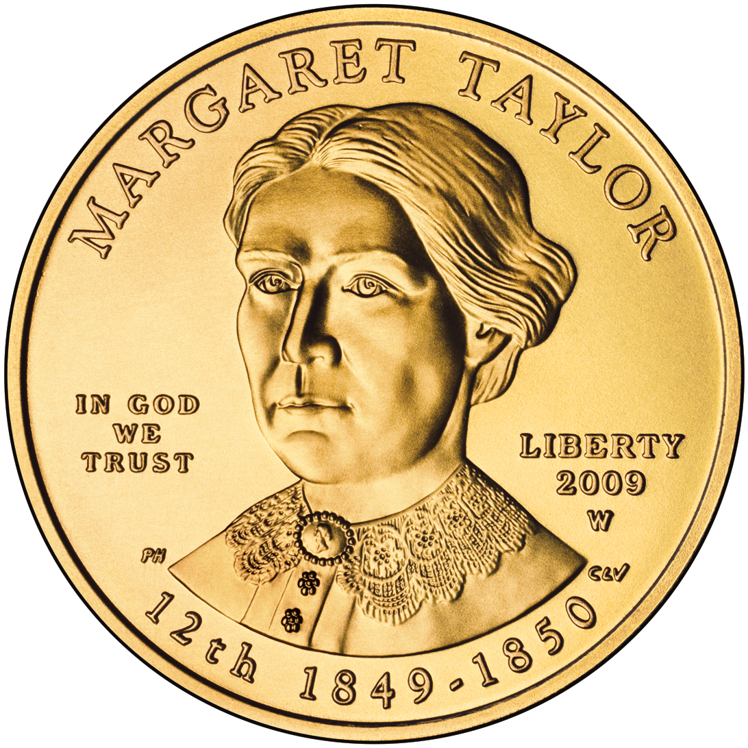 2009 First Spouse Gold Coin Margaret Taylor Uncirculated Obverse
