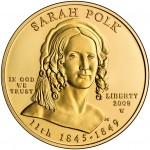 2009 First Spouse Gold Coin Sarah Polk Uncirculated Obverse