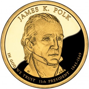 **Free Shipping** 2009 P James K Polk Presidential Dollar Coin 