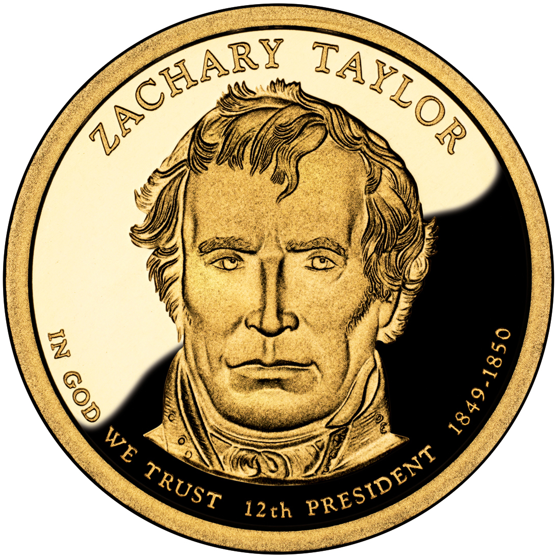 2009 Presidential Dollar Coin Zachary Taylor Proof Obverse