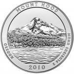 2010 America The Beautiful Quarters Five Ounce Silver Uncirculated Coin Mount Hood Oregon Reverse