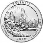 2010 America The Beautiful Quarters Five Ounce Silver Uncirculated Coin Yosemite California Reverse