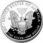 2010 American Eagle Silver One Ounce Proof Coin Reverse