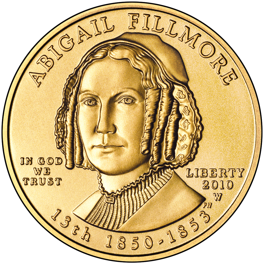 2010 First Spouse Gold Coin Abigail Fillmore Uncirculated Obverse