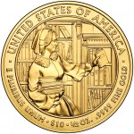 2010 First Spouse Gold Coin Abigail Fillmore Uncirculated Reverse