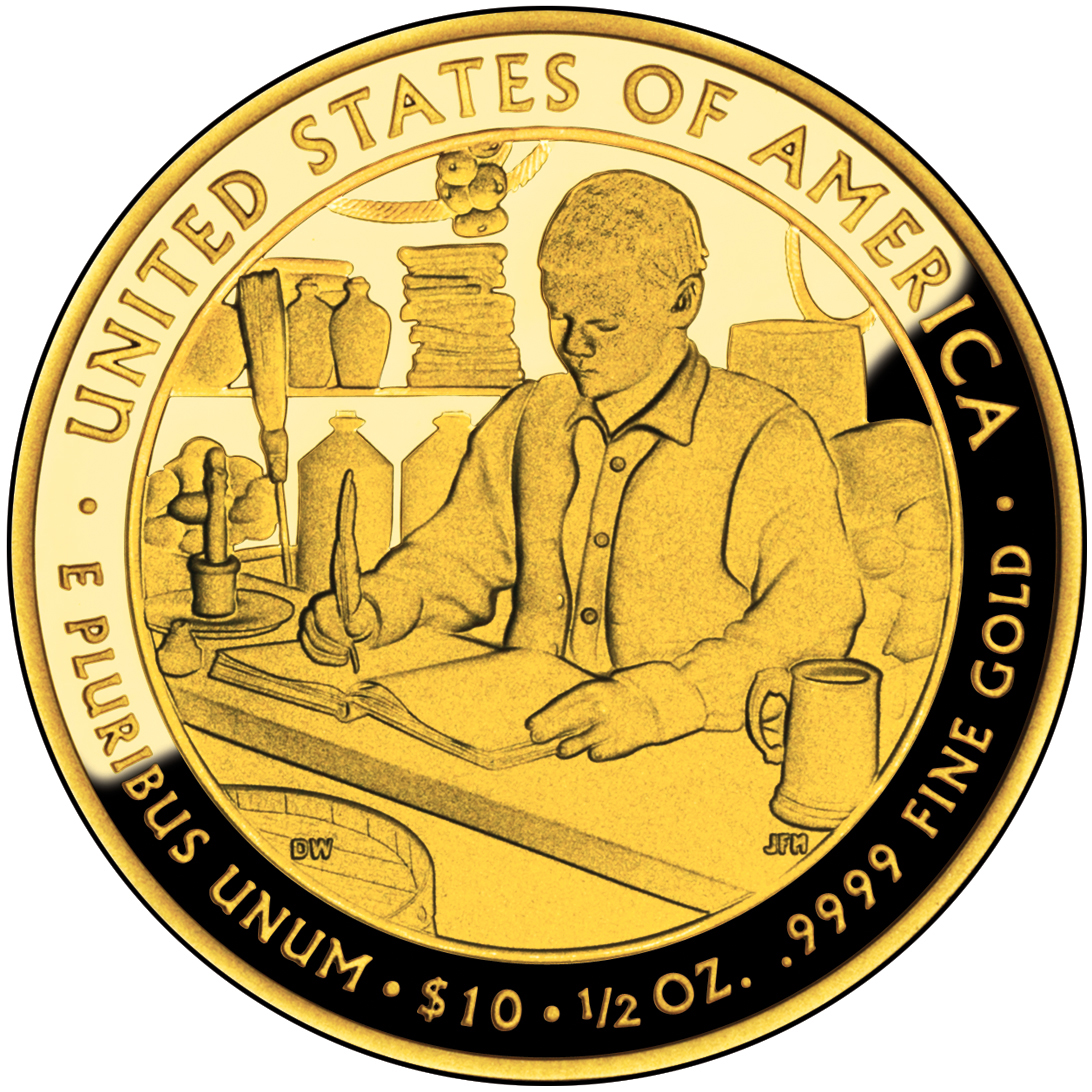 2010 First Spouse Gold Coin Buchanan Liberty Proof Reverse