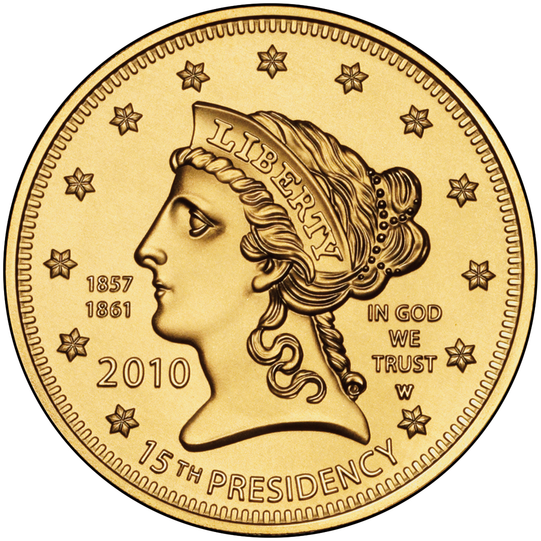 2010 First Spouse Gold Coin Buchanan Liberty Uncirculated Obverse